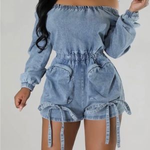 Boost Romper this denim beauty is the perfect fit for your closet